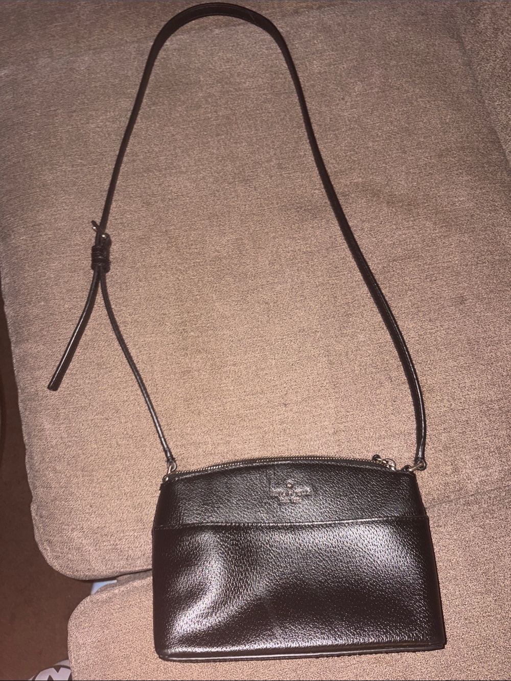 kate spade Black Pebbled Leather Crossbody Bag